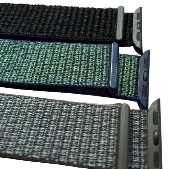 NEW 3 Nylon Sport Bands Apple Watch 38/40/41mm - Picture 2 of 8